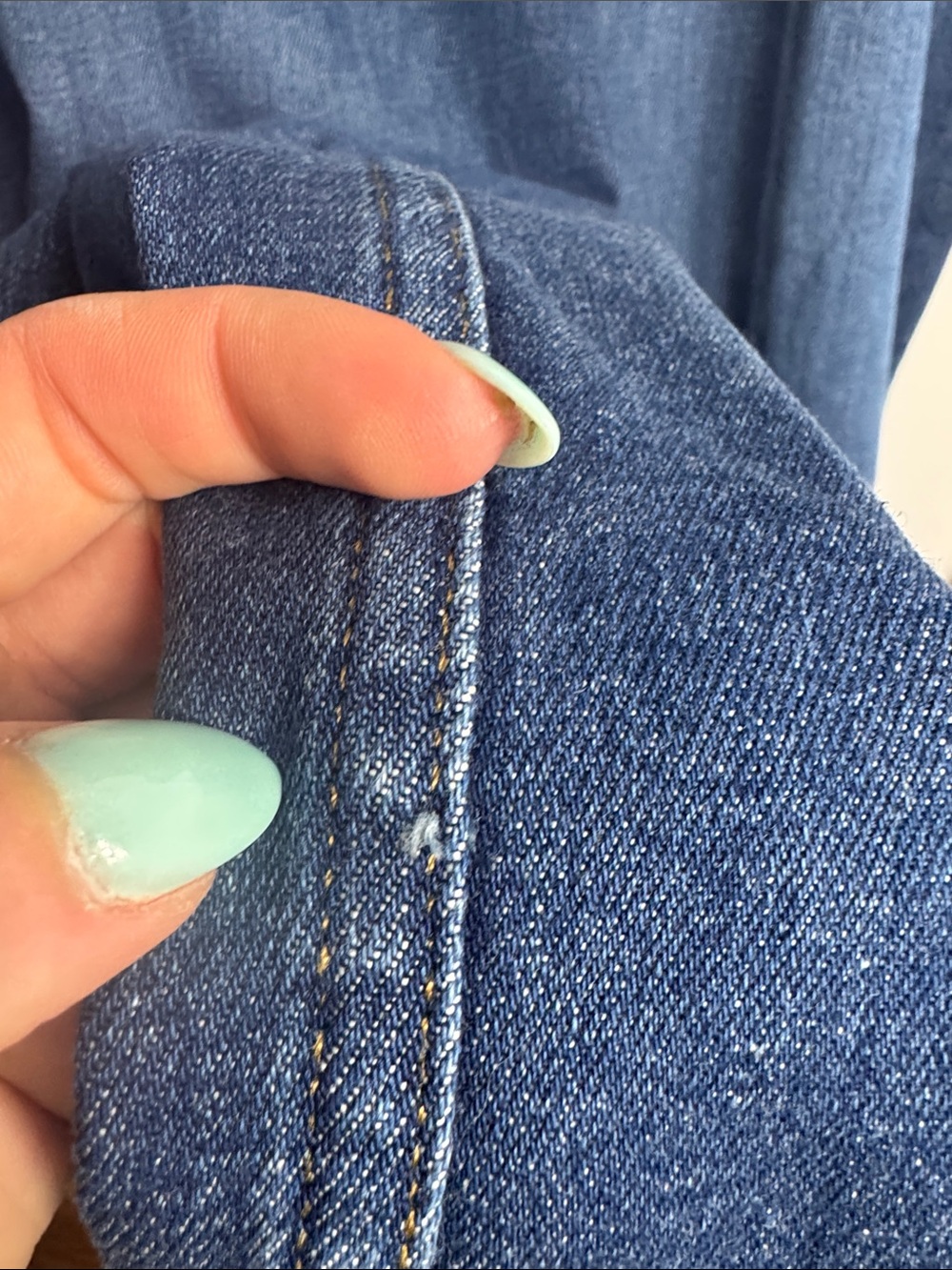 NWT SPANX Wide Leg Jeans Authentic Blue Size 3X Tall - Picture 7 of 14